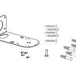 POLY Camera Mounting for EagleEye IV USB mounts on the wall/ceiling/flat surfaces thick from 22mm to 80mm (2215-61727-001)