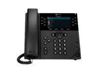 POLY VVX 450 12-line Desktop Business IP Phone with dual 10/100/1000 Ethernet ports PoE only Ships without power supply (2200-48840-025)