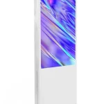 SYN Double Sided Wifi Digital Signage Kiosk 55 Inch White Color Linux System