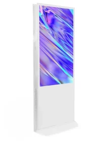 SYN Double Sided Wifi Digital Signage Kiosk 55 Inch White Color Linux System