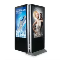 SYN Indoor Double Side Kiosk Digital Signage Lcd Screen 55'' For Shopping Mall Advertising - imagine 2