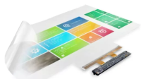SYN Transparent Flexible Touch Screen Frame Monitors Open Frame 10 Points For LCD Kiosk
