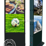SYN 75" 4K Dual Screen WIFI Digital Signage Interactive Digital Totem Touch Screen Kiosk with Win 11 OS