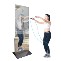 SYN Floor Standing Android 7.1 Mirror LCD Display 400cd/m2 For Yoga Fitness