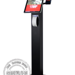 SYN 21.5" and 24" Floorstanding Touch Screen Hotel Self Service Ordering Kiosk with Ticket Printer QR Code Scanner