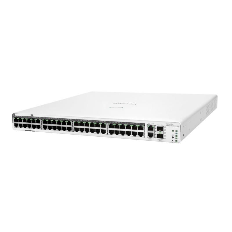 ARUBA NETWORKS HPE Networking Instant On Switch 40p Gigabit CL4 8p Gigabit CL6 PoE 2p 10GBT 2p SFP+ 600W 1960 (JL809A)