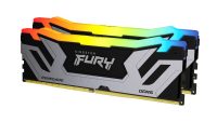 Memorie RAM Kingston DDR5 48GB 8400Mhz CL40 1.45V Dual Channel Kit Fury Renegade Silver/Black RGB CUDIMM XMP (KF584CU40RSAK2-48)