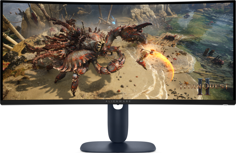 Monitor Alienware 34" AW3425DWM Gaming, 86.43 cm, Maximum preset resolution: DisplayPort: 3440 x 1440 at 180 Hz (DSC enabled and visually lossless), HDMI port: 3440 x 1440 at 180 Hz , Screen type: Active matrix-TFT LCD, Panel type: Vertical Alignment (VA) Technology, Faceplate coating: Anti-glare (AW3425DWM)