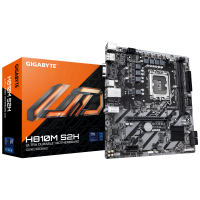 Placa de Baza GIGABYTE H810M S2H LGA1851, 2x DDR5, 1x HDMI 1x DP 1x D- Sub, 1x PCIE 4.0 x16 1x PCIE 3.0 x1, 1x M.2, 4x SATA 6GB/s, mATX (H810M S2H)