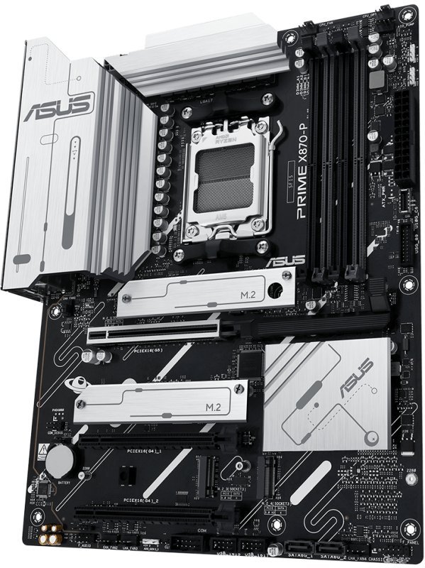 Placa de Baza ASUS PRIME X870-P AM5, 4x DDR5, 1x HDMI 2x USB4, 1x PCIE 5.0 x16 3x PCIE 4.0 x16, 4x M.2, 2x SATA 6GB/s, ATX (PRIME X870-P)