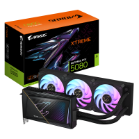 Placa Video GIGABYTE AORUS GEFORCE RTX 5080 XTREME WATERFORCE 16GB GDDR7 256 bit, 3x DP 1x HDMI (GV-N5080AORUSX W-16GD)