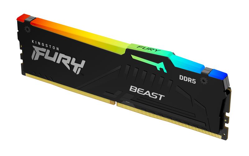 Memorie RAM Kingston DDR5 16GB 6000Mhz CL35 1.35V Fury Beast Black RGB EXPO (KF560C36BBE2A-16)
