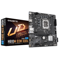 Placa de Baza GIGABYTE H610M D3W DDR4 LGA1700, 2x DDR4, 1x DP 1x HDMI, 1x PCIE 4.0 x16 1x PCIE 3.0 x1 2x M.2, 4x SATA 6GB/s, mATX (H610M D3W DDR4)