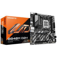 Placa de Baza GIGABYTE B840M D2H AM5, 2x DDR5, 1x HDMI, 1x PCIE 4.0 x16 1x PCIE 3.0 x16, 2x M.2, 4x SATA 6GB/s, mATX (B840M D2H)