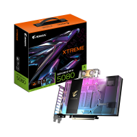 Placa Video GIGABYTE AORUS GEFORCE RTX 5080 XTREME WATERFORCE WB 16GB GDDR7 256 bit, 3x DP 1x HDMI (GV-N5080AORUSX WB-16GD)