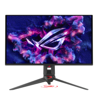 Monitor Asus 26.5" PG27UCDM, Diagonal (inch): 26.5, Diagonal (cm): 67, Aspect ratio: 16:9, Panel: QD-OLED, Resolution: 3840x2160, Refresh Rate: 240Hz, Response time GtG: 0.03, Brightness (max): 450 cd/m², Contrast (static) : 1.5M:1, Viewing angle: 178/178, Color Gamut Type: DCI-P3, Color Gamut (PG27UCDM)