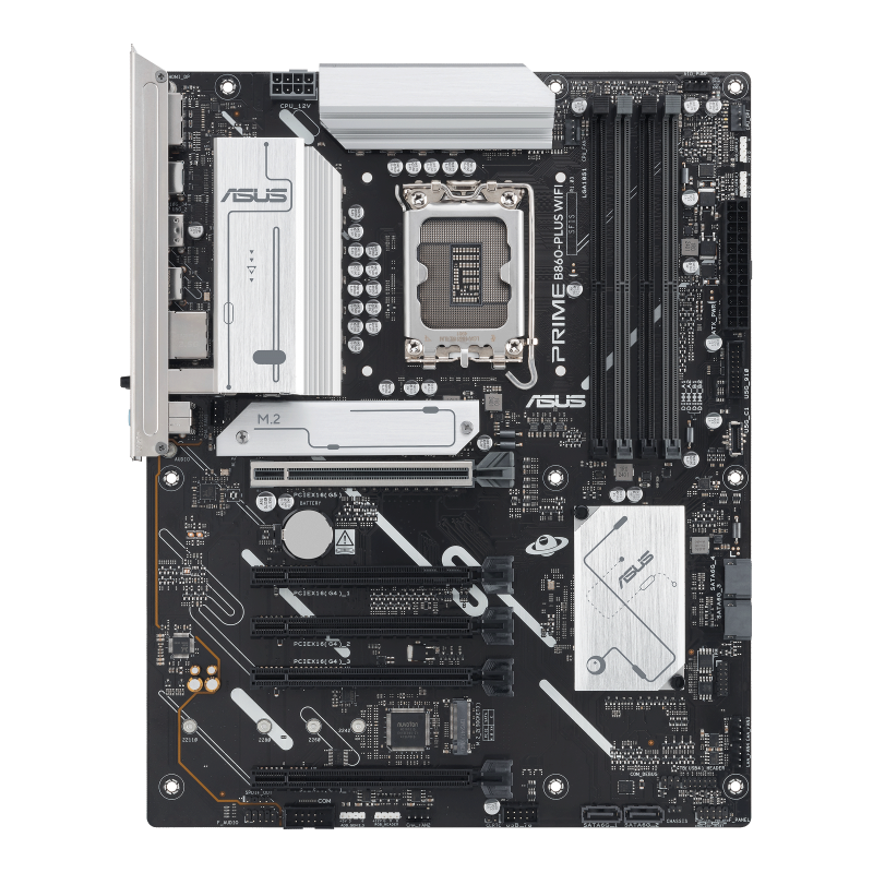 Placa de Baza ASUS PRIME B860-PLUS WIFI LGA1851, 4x DDR5, 1x DP 1x HDMI, 1x PCIE 5.0 x16 4x PCIE 4.0 x16, 2x M.2, 4x SATA 6GB/s, ATX (PRIME B860-PLUS WIFI)