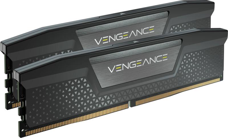Memorie RAM CORSAIR VENGEANCE 32GB (2x16) DDR5, 6000MHz, CL38, 1.35V, XMP 3.0, negru, Kit of 2 (CMK32GX5M2B6000C38)