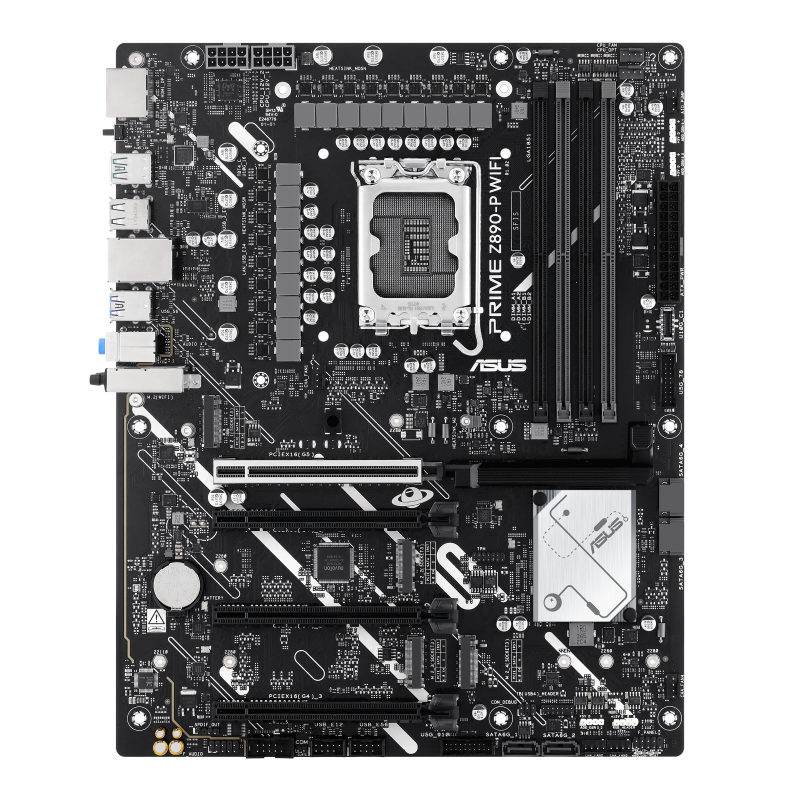 Placa de Baza ASUS PRIME Z890-P WIFI LGA1851, 4x DDR5, 1x DP 1x HDMI 1x Intel Thunderbolt, 1x PCIE 5.0 x16 2x PCIE 4.0 x16 1x PCIE 4.0 x16, 4x M.2 4x SATA 6GB/s, ATX (PRIME Z890-P WIFI)