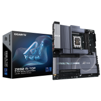 Placa de Baza GIGABYTE Z890 AI TOP LGA1851, 4x DDR5, 2x Intel Thunderbolt 1x Front Intel Thunderbolt 1x HDMI, 2x PCIE 5.0 x16 1x PCIE 4.0 x16, 4x M.2, 4x SATA 6GB/s (4-7) 4x SATA 6GB/s (0-3), E-ATX (Z890 AI TOP)