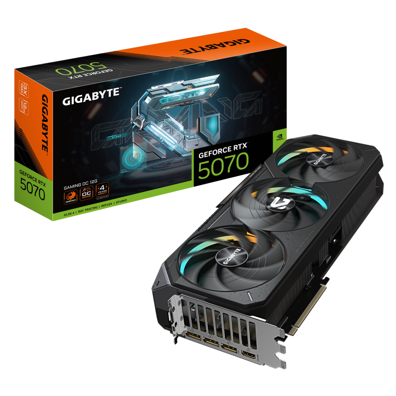 Placa VIdeo GIGABYTE RTX 5070 TI GAMING OC 16GB GDDR7 256 bit, PCIE 5.0, 3x DP 1x HDMI (GV-N507TGAMING OC-16GD)