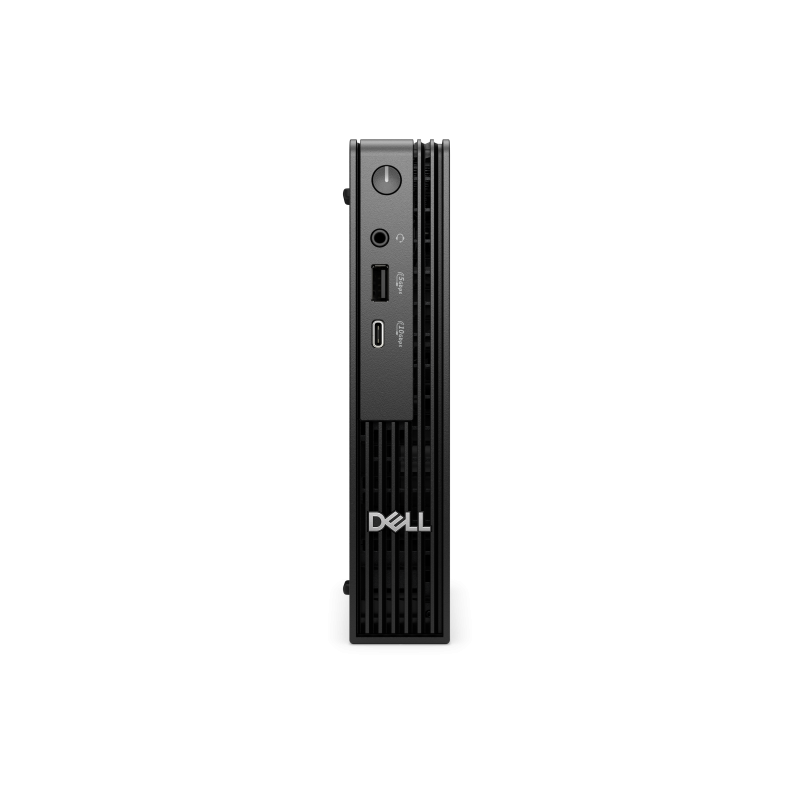 Desktop Dell PRO Micro QCM1250, 65W AC rugged adapter, 4.5mm barrel, E4, EPEAT 2018 Registered (Gold), ENERGY STAR Qualified, Intel(R) Core(TM) i3 14100T (4 cores, up to 4.4GHz), 16 GB: 1 x 16 GB, DDR5, up to 4800 MT/s, non-ECC, 512GB SSD, No Optical Drive, Internal Speaker, Internal WiFi Antenna (BTO003_QCM1250_EMEA)