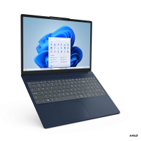 Laptop Lenovo IdeaPad Slim 3 15AHP10, 15.3" WUXGA (1920x1200) IPS 300nits Anti-glare, 45% NTSC, 60Hz, AMD Ryzen™ 7 8840HS (8C / 16T, 3.3 / 5.1GHz, 8MB L2 / 16MB L3), video Integrated AMD Radeon™ 780M Graphics, RAM 8GB Soldered DDR5-5600 + 16GB SO-DIMM DDR5-5600, SSD 1TB SSD M.2 2242 PCIe® 4.0x4 (83KA0040RM)
