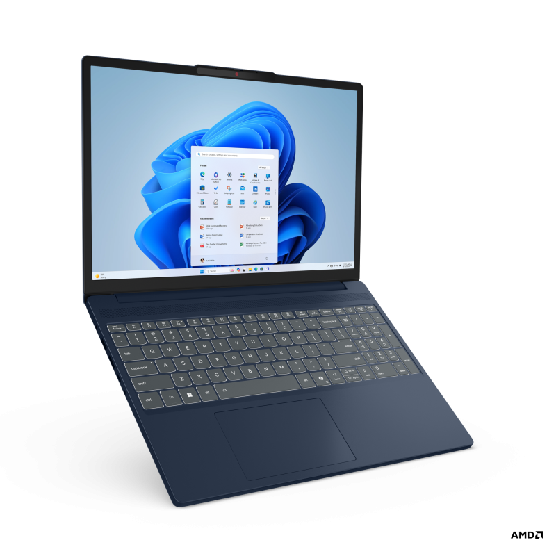 Laptop Lenovo IdeaPad Slim 3 15AHP10, 15.3" WUXGA (1920x1200) IPS 300nits Anti-glare, 45% NTSC, 60Hz, AMD Ryzen™ 7 8840HS (8C / 16T, 3.3 / 5.1GHz, 8MB L2 / 16MB L3), video Integrated AMD Radeon™ 780M Graphics, RAM 8GB Soldered DDR5-5600 + 16GB SO-DIMM DDR5-5600, SSD 1TB SSD M.2 2242 PCIe® 4.0x4 (83KA0040RM)