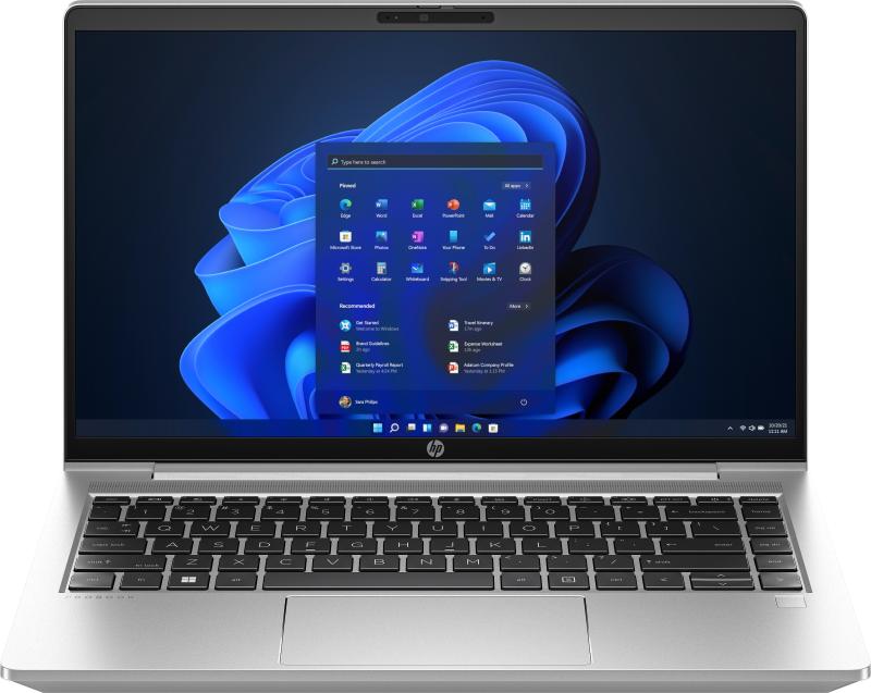 Laptop HP ProBook 440 G10, 14 inch FHD (1920x1080) LED Anti-Glare UWVA Narrow Bezel 250 nits, Intel Core i5-1335U 10-Core (1.3GHz, up to 4.6GHz, 12MB), video integrat Intel Iris Xe Graphics, RAM 16GB DDR4 3200MHz (1x16GB), SSD 512GB PCIe NVMe, no ODD, Boxe stereo integrate, 2W/4ohm audio, Webcam HD (9G209ET)