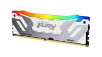 Memorie RAM Kingston DDR5 24GB 8400Mhz CL40 1.45V Fury Renegade Silver/White RGB CUDIMM XMP (KF584CU40RWA-24)