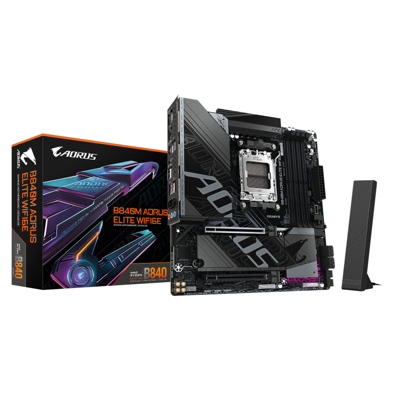 Placa de bază Gigabyte B840M AORUS ELITE WIFI6E AM5 (B840M A ELITE WIFI6E)