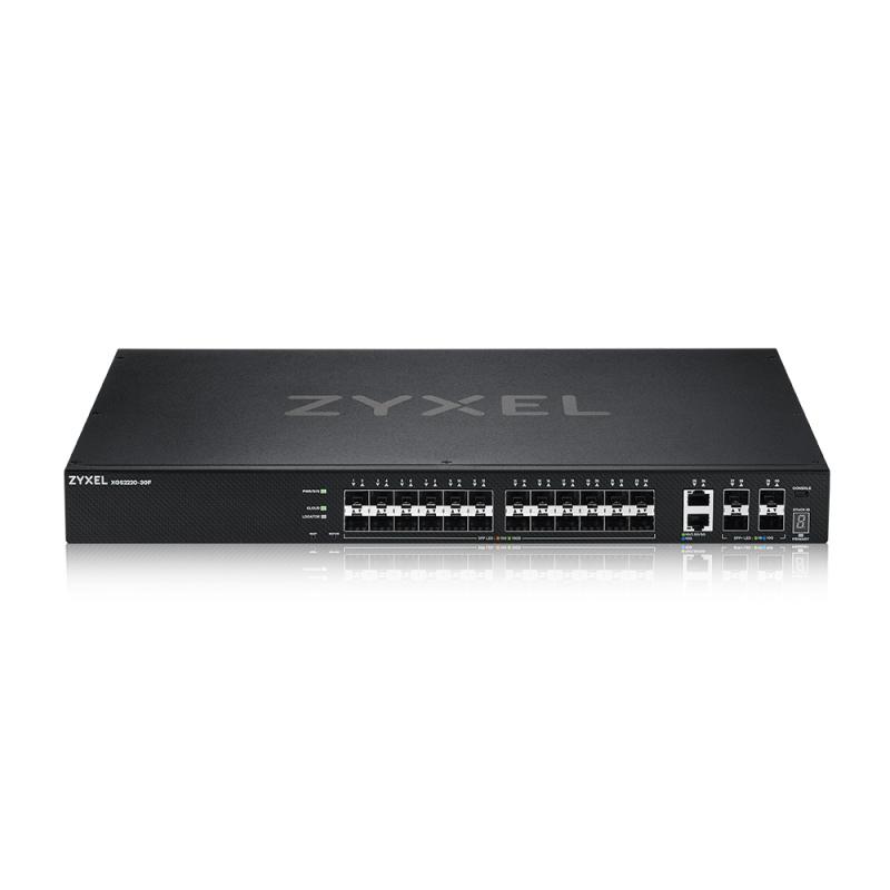 XGS2220-30F, L3 Access Switch, 24x1G SFP, 2x10mG RJ45, 4x10G SFP+ Uplink, incl. 1 yr NebulaFlex Pro (XGS2220-30F-EU0101F)