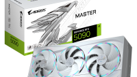 Placa Video GIGABYTE NVIDIA AORUS GEFORCE RTX 5090 MASTER ICE GDDR7 512 bit, PCIE 5.0, 3x DP 1x HDMI (GV-N5090AORUSM ICE-32GD)