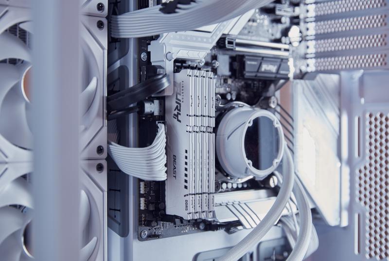 Memorie RAM Kingston DDR5 16GB 6000Mhz CL36 1.45 V Fury Beast White EXPO (KF560C36BWE2-16)