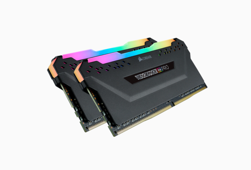 Memorie RAM CORSAIR Vengeance RGB PRO 32GB (2x16) DDR4 3200MHz CL16 Dual Channel Kit, 1.35V, XMP 2.0, black (CMW32GX4M2E3200C16)