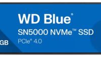 Western Digital Blue SN5000. SSD capacity: 500 GB, SSD form factor: M.2, Read speed: 5000 MB/s, Write speed: 4000 MB/s, Data transfer rate: 5.5 Gbit/s, Component for: PC/Laptop (WDS500G4B0E-00CNZ0)