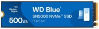 Western Digital Blue SN5000. SSD capacity: 500 GB, SSD form factor: M.2, Read speed: 5000 MB/s, Write speed: 4000 MB/s, Data transfer rate: 5.5 Gbit/s, Component for: PC/Laptop (WDS500G4B0E-00CNZ0)