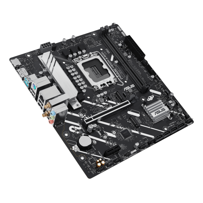Placa de Baza ASUS PRIME H810M-A WIFI LGA1851, 2x DDR5, 1x DP 1x HDMI, 1x PCIE 4.0 x16 1x PCIE 4.0 x1, 2x M.2, 4x SATA 6GB/s, mATX (PRIME H810M-A WIFI)