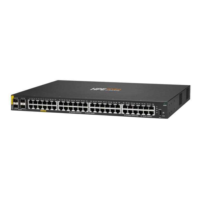 HPE Aruba Networking CX 6000 48G Class4 PoE 4SFP 370W Switch (R8N85A)