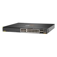 HPE Aruba Networking CX 6300M 24-port HPE Smart Rate 1/2.5/5GbE Class 6 PoE and 4-port SFP56 Switch (JL660A)