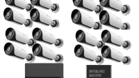 MILESIGHT TECHNOLOGY Kit supraveghere video Milesight 16 buc camera Bullet MS-C2964-UPD + 1buc NVR MS-N5016-PE (KIT16BULLET2MP)