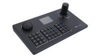 MILESIGHT TECHNOLOGY Tastatura  Milesight MS-K01, Echipamente controlate: NVR si camere PTZ; Ecran: 58X44(2.8") Blue Screen; Joystick:4-axis; Interfata retea: 1*RJ45 100M/1000M; Alimentare:PoE (802.3af) / DC 12V 2A; Temrperatura de functionare:-10℃~55℃; Dimensiuni:321mmx179mmx109mm; Greutate: 1.56Kg (MS-K01)