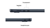 MacBook Air 15.3" Retina/Apple M4 (CPU 10-core, GPU 10-core,NeuralEngine 16-core)/16GB/512GB - Midnight - US English (cto from MW1M3RO/A) (Z1DH000HA)