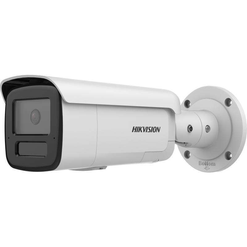 Camera de supraveghere IP Bullet 4MP Hikvision DS-2CD2T46G2H- IS2U/SL(2.8MM), lentila fixa 2.8mm, iluminare min: Color: 0.001 Lux @ (F1.0, AGC ON),B/W: 0 Lux cu IR 60m, 2x microfon incorporat, difuzor incorporat, interfata audio: 1/1, alarma: 1/1, slot card de memorie: microSD/microSDHC/microSDXC (DS-2CD2T46G2H-IS2U/SL(2.8MM))