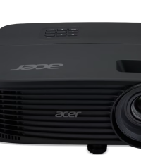 Videoproiector Acer X1229, XGA 1024* 768, up to WUXGA 1920*1200, 4.800 lumeni, 4:3/ 16:9, 20.000:1, dimensiune maxima imagine 300'', distanta maxima de proiectie 12m, boxa 3W, lampa 5.000 ore/ 20.000 ore ExtremEco, 2.4 kg, D-sub, composite video, 2*HDMI, PC audio in/ out, DC Out (5V/1.5A, USB Type (MR.JXG11.001)