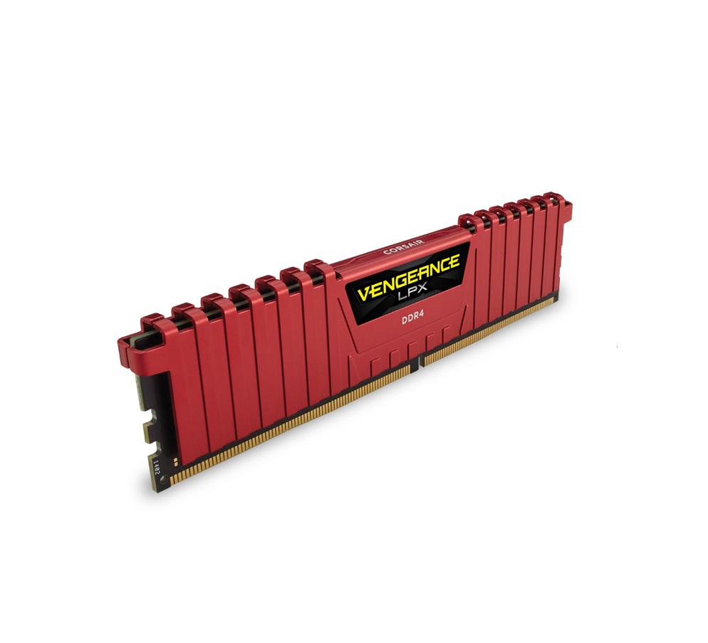 Memorie RAM Corsair Vengeance LPX Red, DIMM, DDR4, 32GB (2x16GB), CL15, 3000MHz (CMK32GX4M2B300C15R)
