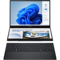 Laptop Asus Zenbook Duo, UX8406CA-QL118X, 14.0-inch, FHD (1920 x 1200)OLED 16:10 aspect ratio, Intel® Core™ Ultra 7 Processor 255H (24M Cache,up to 5.10 GHz), 32GB LPDDR5X on board, 1TB M.2 NVMe™ PCIe® 4.0 SSD,120Hz refresh rate, 400nits, Glossy display, 1080p FHD camera, Wi-Fi7(802.11be) (UX8406CA-QL118X)