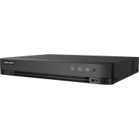 DVR Hikvision AcuSense 4 canale 5MP IDS-7204HUHI-M1/X/4A+4/1ALM, H.265 Pro+/H.265 Pro/H.265/H.264+/H.264 video compression, BNC interface (1.0 Vp-p, 75 Ω), supporting coaxitron connection, up  to 8-ch IP camera inputs(up to 8MP), pana la 4K/8MP @ 8fps(1-ch); 3K/5MP @12fps encoding capability (IDS-7204HUHI-M1/X/4A+4/1ALM)