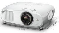 Proiector Epson EH-TW7100, 3LCD, 4K PRO-UHD, 3.000 lumeni, 16:9, 100.000:1, lampa 3.500 ore/ 5.000 ore, dimensiune maxima imagine 500", 2 * USB 2.0 Type A, USB 2.0 Type Mini-B, 2* HDMI, Bluetooth, audio in/ out, Kensington lock, 4K enhancement, Wireless LAN capable, greutate 6.9 kg, 24- 32 dB, boxa (V11H959040)