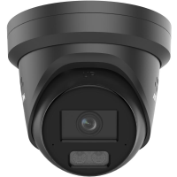 Camera de supraveghere IP Turret 4MP Smart Hybrid Light with ColorVu Hikvision DS-2CD2347G3-LIS2UY/SL(2.8MM)/BK, lentila fixa 2.8mm, iluminare min: Color: 0.0001 Lux @ (F1.0, AGC ON),0 Lux cu IR 30m, microfon incorporat, difuzor incorporat, interfata audio: 1/1, alarma: 1/1, slot card de memorie (DS-2CD2347G3-LIS2UY/SL(2.8MM)/BK)